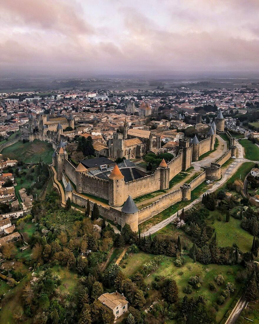 The Cité De Carcassonne In Carcassona, France