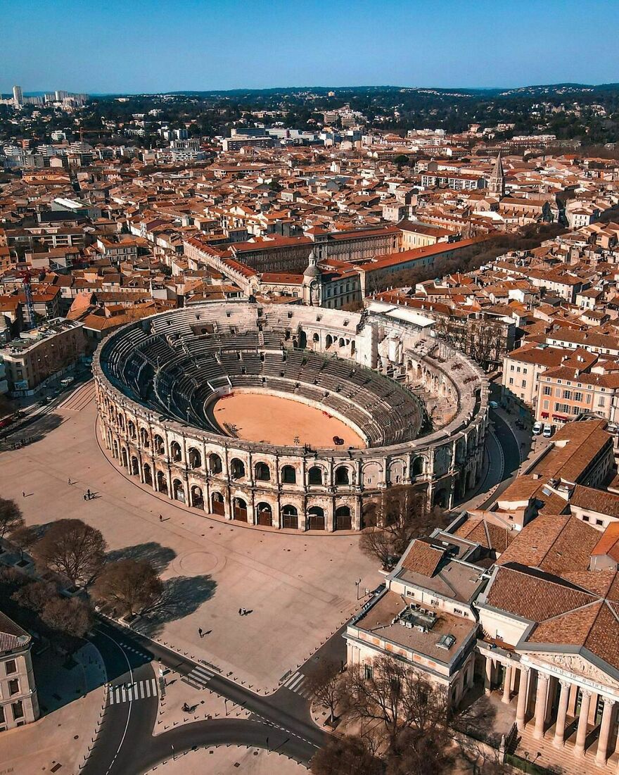 The Arena Of Nîmes In France