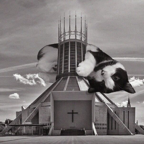 Metropolitan Cathedral; Frederick Gibberd, 1967, Liverpool, England