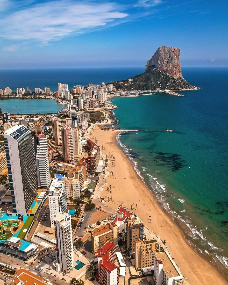Calpe On The Costa Blanca In Spain