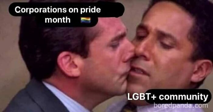 Corporations Only Care About Short Term Profit, They Don’t Care About Anyone Or Anything. They Would Gladly Throw Everything Under The Bus For A Buck! (Translated And Seized Meme)
#pride #pride🌈 #pridemonth #lgbt #lgbtq #lgbtq🌈 #lefties #left #leftmemes #politicsmemes #politics #marx #marxism #pridememes #gay #lesbian #bi #asexualpride #asexual #consevatives #conservativesmemes #socialismmemes #socialism #liberals #liberalmemes #gaymen #gaymemes #capitalismmemes #capitalism #capitalismkills