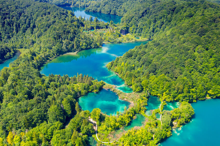 I Swam Across, Flew Over, Dived Into, And Hiked Along The Magnificent Plitvice Lakes In Croatia
