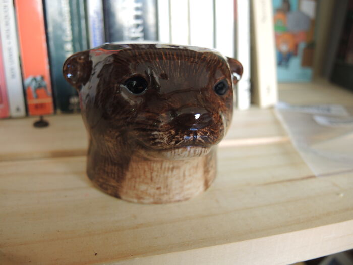 This Magnificent Otter, And It's An Egg Cup Too!