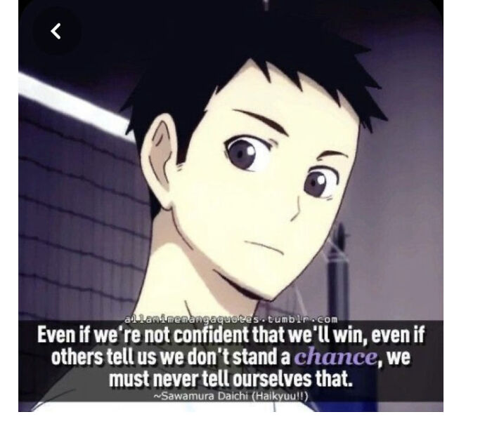 A Quote From Haikyuu