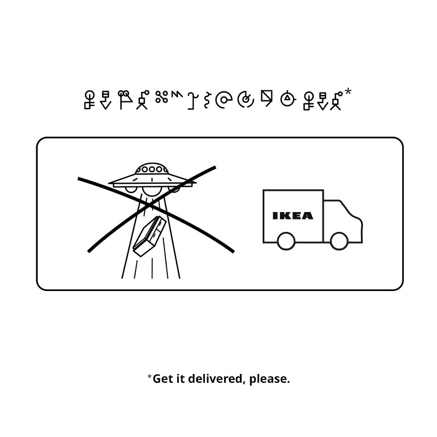 IKEA PR Campaign Creates Assembly Manuals For Aliens