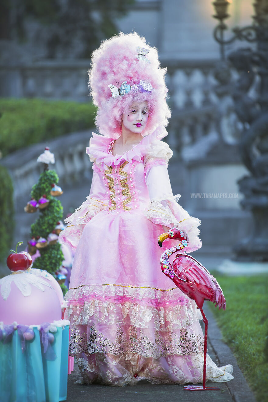 "Let Them Eat Cake! My Marie Antoinette Photoshoot At A Mansion With Huge Life Size Cake Props I Made With My Sister