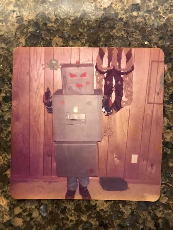 Homemade Box Robot At 10 Years Old
