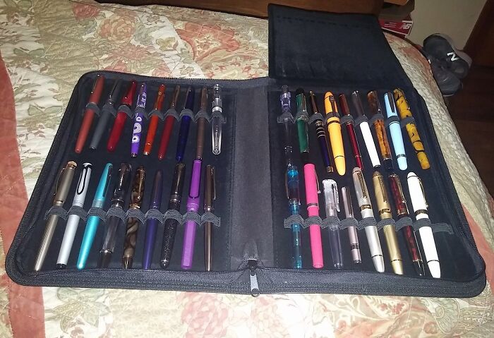 Fountain Pens. This Is An Older Photo, I Have Quite A Few More Now.