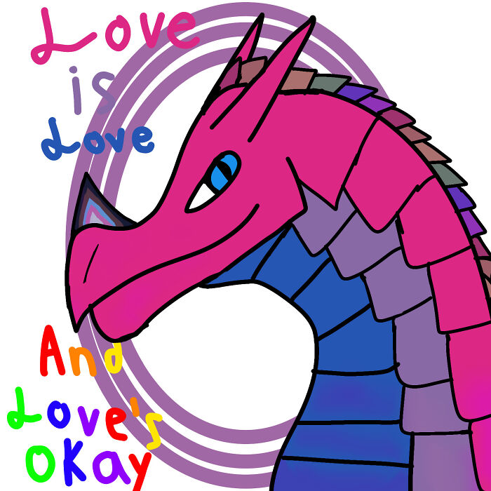 Bisexual Dragon (Made On Ibis Paint)