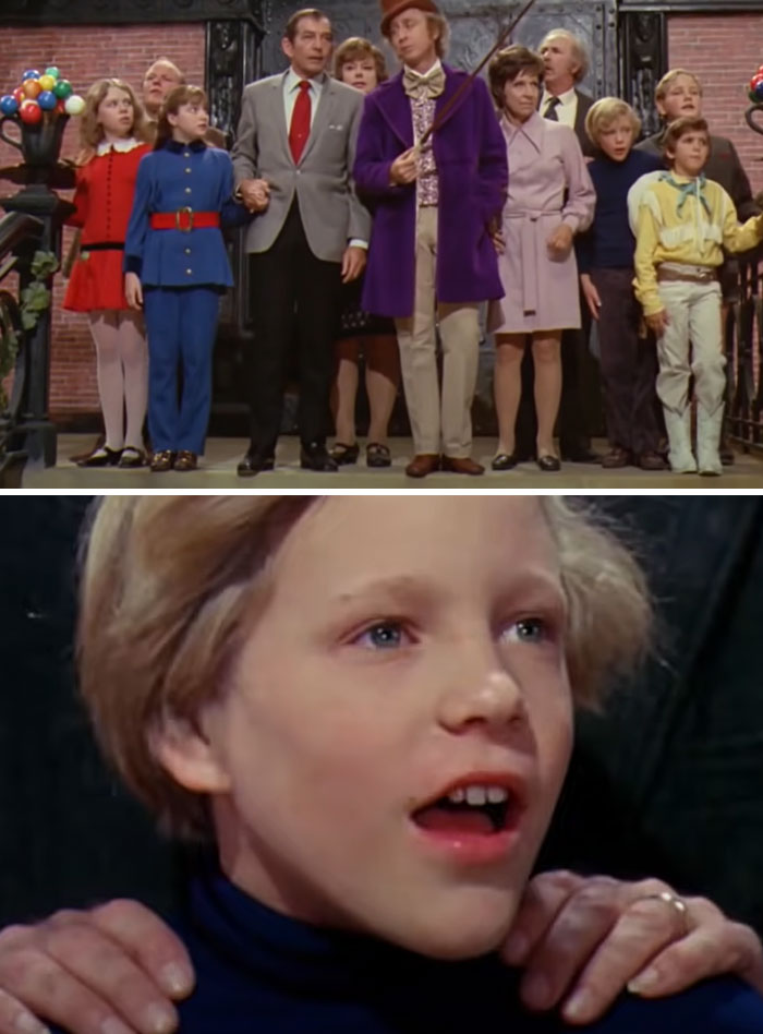 En Willy Wonka y la Fábrica de Chocolate (1971), cuando los niños ven por primera vez la sala de chocolate, sus reacciones son auténticas. El director Mel Stuart se aseguró de que ninguno de los niños actores viera el gigantesco decorado mientras se construía