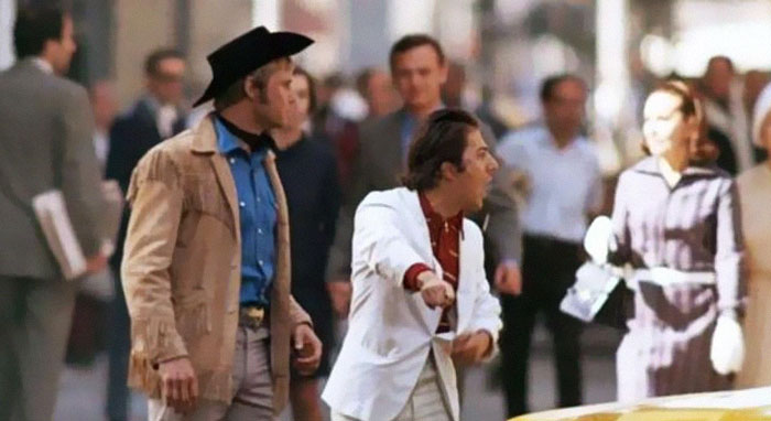 Dustin Hoffman, "Cowboy de medianoche" - "¡Oye, estoy caminando aquí!" fue su reacción ante el tráfico real de Nueva York