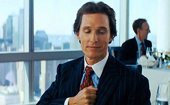 Matthew Mcconaughey, 'The Wolf Of Wall Street' - The Chest-Beating Ritual Is His Own