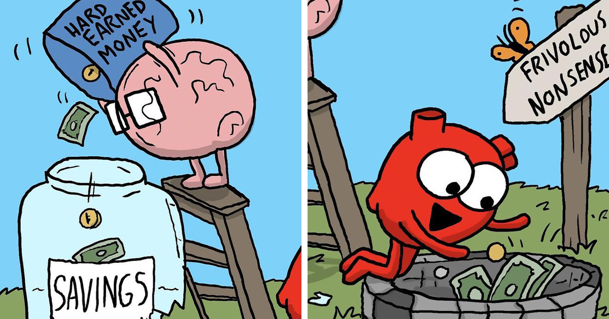 This Artist Perfectly Portrays The Battle Between Our Emotions And  Intellect With His 30 Comics (New Pics) | Bored Panda