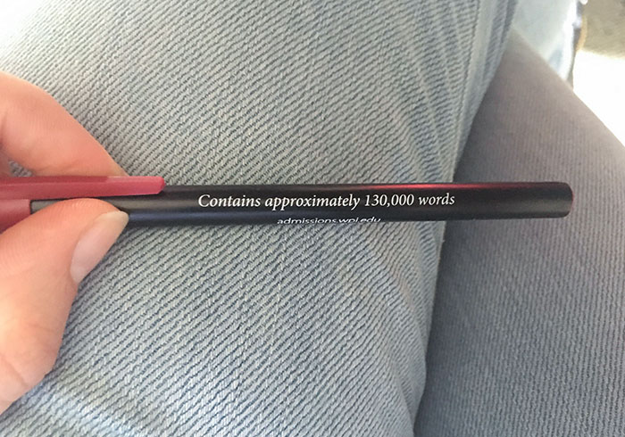 This Pen From A Technical College That Says How Many Words Can Be Written With It