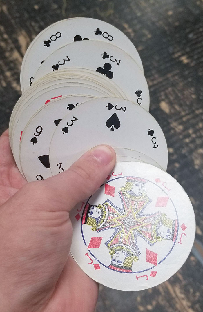I Found A Set Of Circular Playing Cards