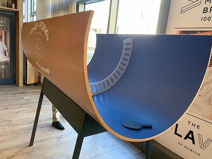 This Ping Pong Halfpipe I Saw At A Hotel In Munich