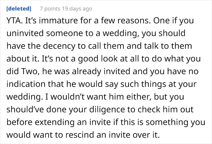 Couple Uninvites A Guest From Their Wedding After Reading His Facebook Posts, Divides People's Opinions