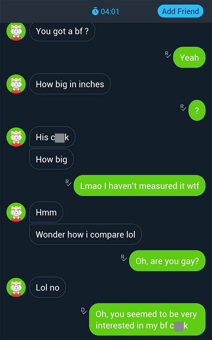I Was Super Bored And Decided To Try The "Meet New People" Feature Of Kik. Never Again