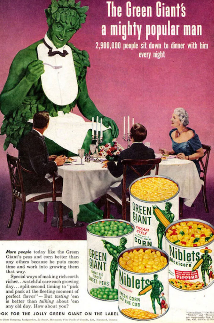 Green Giant Ad From 1953