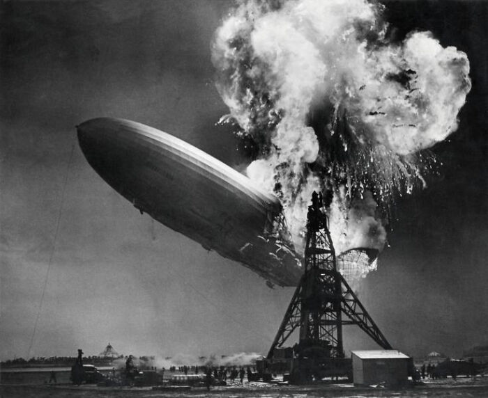 The True Cause Behind The Hindenburg Explosion Is That A Thunderstorm Had Created A Charge Of Static Electricity In The Hindenburg