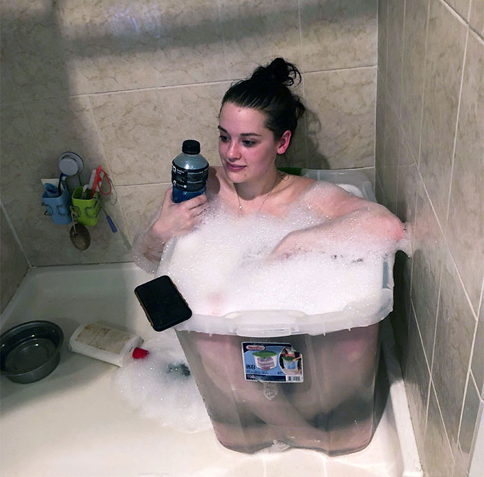 When Someone Buys You A Bath Bomb And You Only Have A Shower