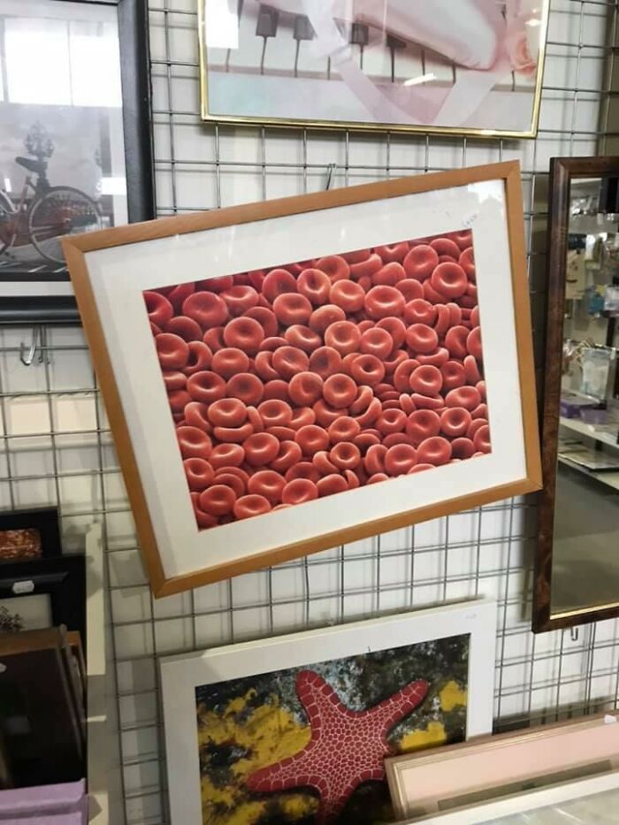 Por 6$, un cuadro encantador de... ¿glóbulos rojos?