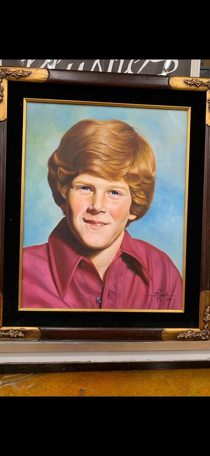 I Can’t Imagine Someone Donating This Lovely Portrait, Ha Ha. Could You Imagine Growing Up With That In Your Home, How Embarrassing