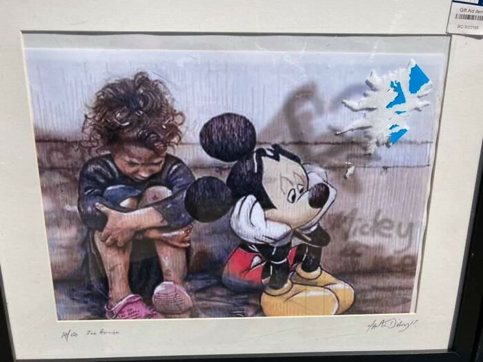 One For The Nursery? Distraught Child Presumably Traumatised By A Giant Mouse. Yours For £1.99 At Backwell St. Peter’s Hospice Shop