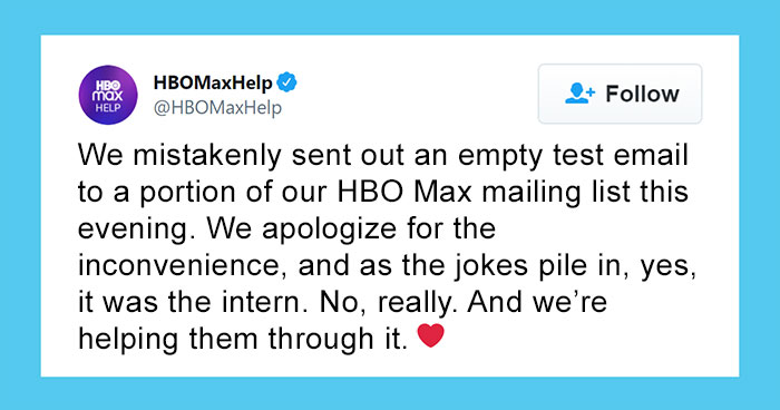 People Share Their Biggest Work Fails In An Attempt To Console An HBO Intern Who Made A Mistake