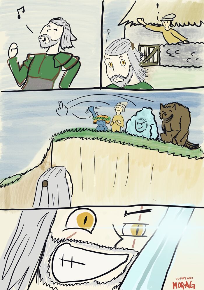 A Comic Of A Quest In The Witcher 3: The Wild Hunt, “Skellige’s Most Wanted”.