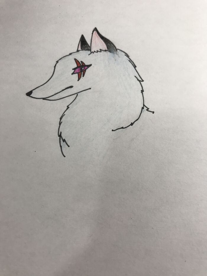 This Is My Spirit Wolf. Her Name Is Lotus (Get It?)