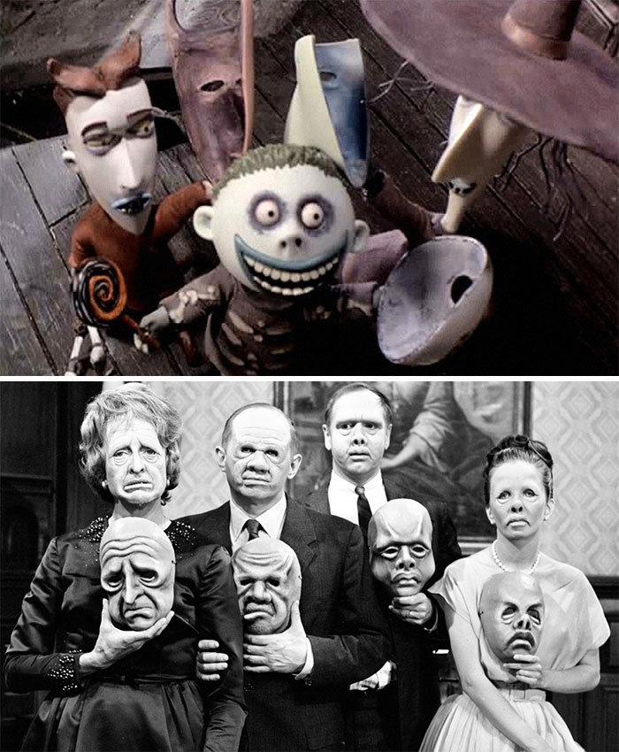In The Nightmare Before Christmas (1993), The Scene In Which Lock, Shock And Barrel Remove Their Masks Was Based On A Season Five Episode Of The Twilight Zone Called “The Masks,” Which Had A Huge Impact On Burton As A Child