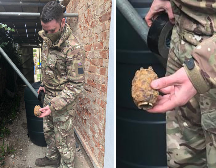 Found A Grenade In The Garden, Had A Visit From The Army Bomb Disposal Unit