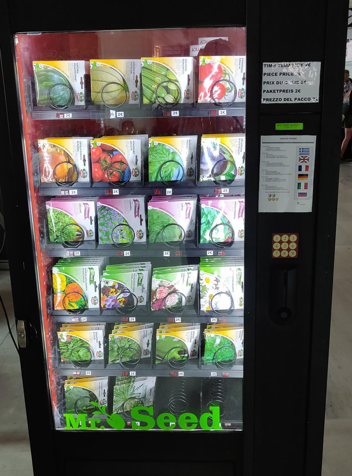 This Seed Vending Machine At Crete Airport