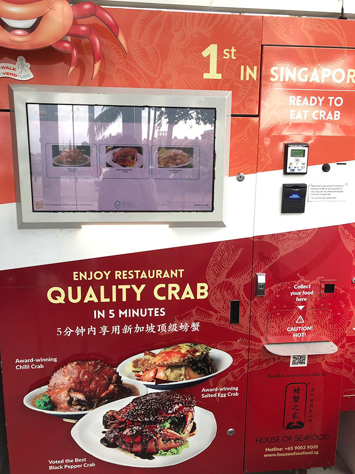 Singapore Has A Chilli Crab Vending Machine