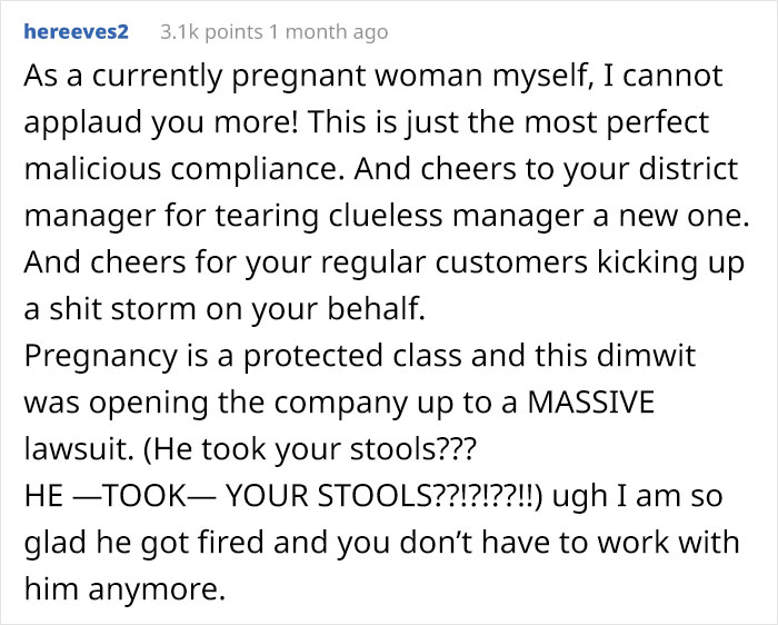 8-Month Pregnant Woman Gets Told To Tuck In Her Shirt While At Work, She Maliciously Complies, Sparks People Filing Complaints Against This Policy