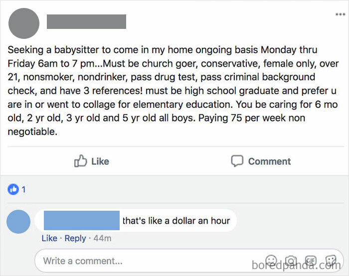 Babysitter Wanted, Must Be In Collage