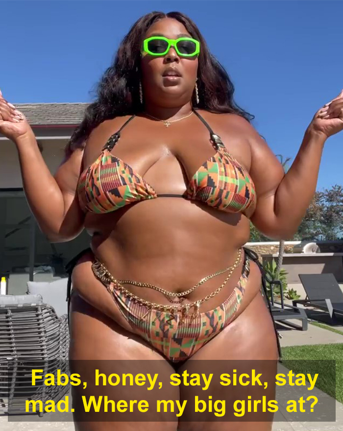5 Side-By-Side Pictures Of Plus-Size Women Showing What Others Want Them To Wear At The Beach And What They Want To Wear, As Shared For A TikTok Trend