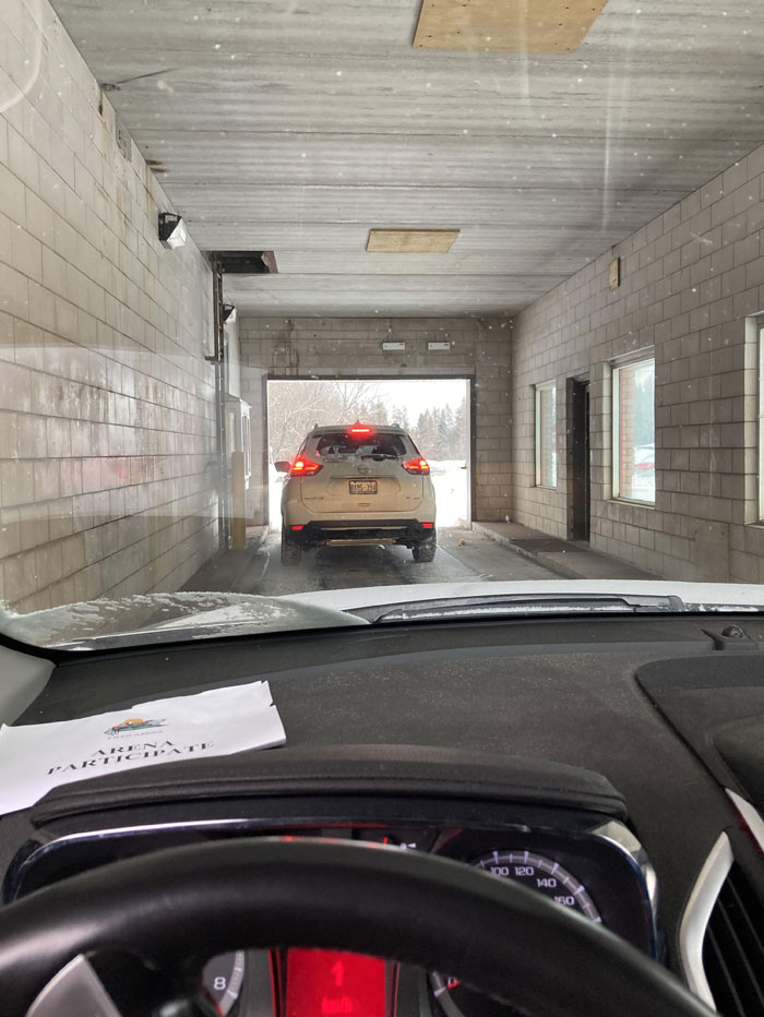 This Drive Thru Is Inside An Old Car Wash