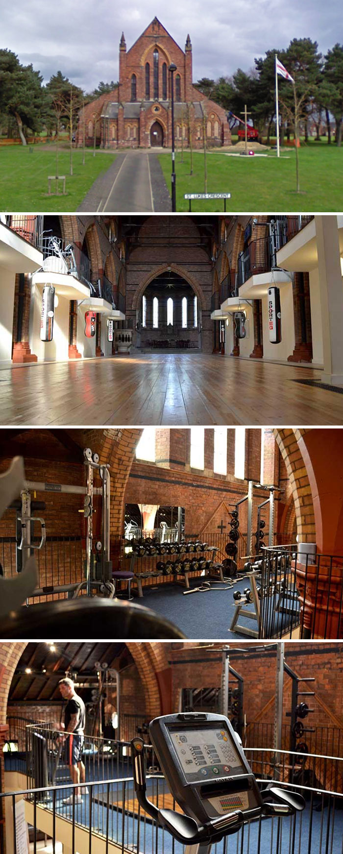 Old Church Converted Into A Gym