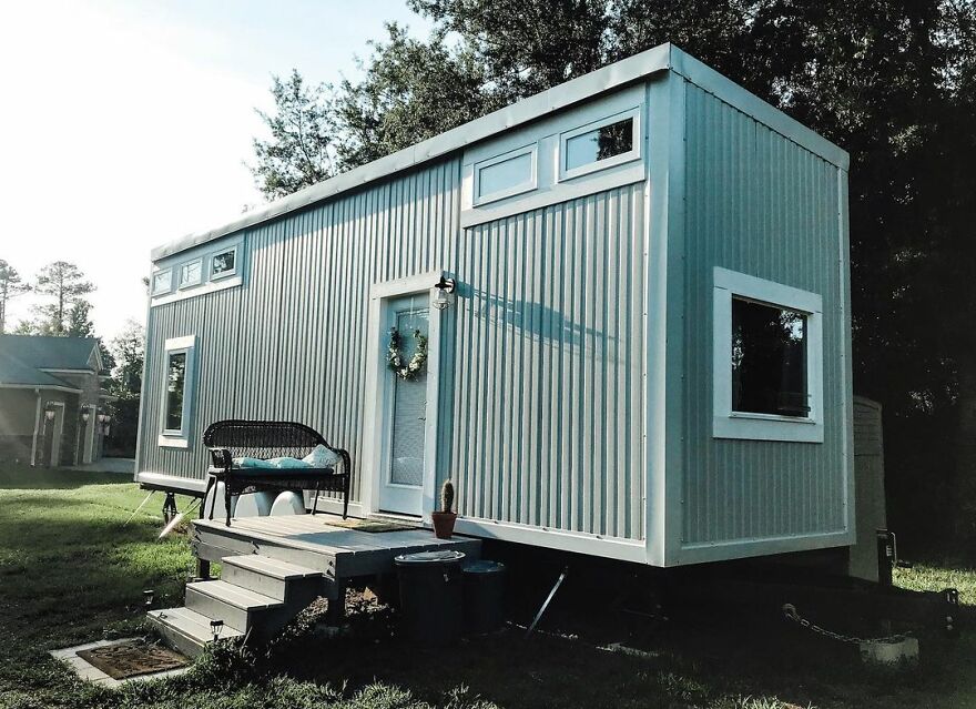 After A Long-Distance Relationship, Couple Dive Right Into Close Living In DIY Tiny Home.