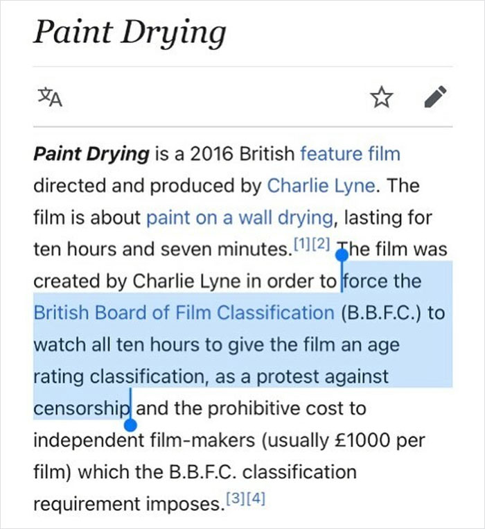 In Protest, A Guy Made A 10 Hour Film Of Paint Drying Just To Force The Film Classification Committee To Watch It