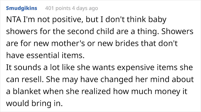 Woman Demands Guests Bring Expensive Gifts To Baby Shower, Student Refuses Because It's Expensive, Sparks Family Drama