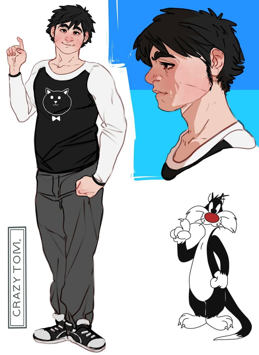 Sylvester from Looney Tunes.