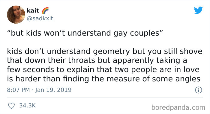 Both The Gays And Geometry Start With G.