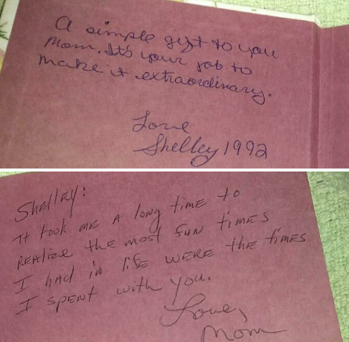 My Mom Died Of Covid June 8th. I Found This Her Writing On The Back Page Of This Blank Book I Gave Her Years Ago