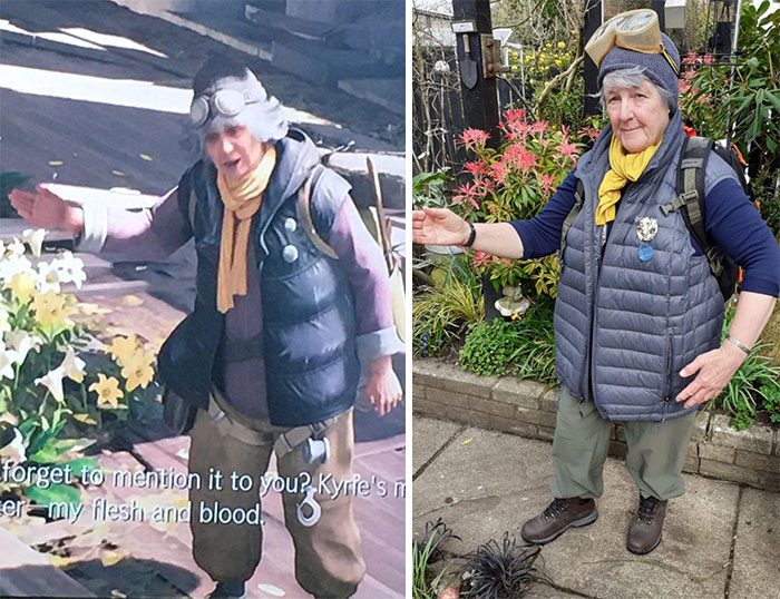 Sent A Picture Of A Final Fantasy 7 Character To My Mum Thinking She Looked Like Her, She Recreated The Look And Pretty Much Nailed It