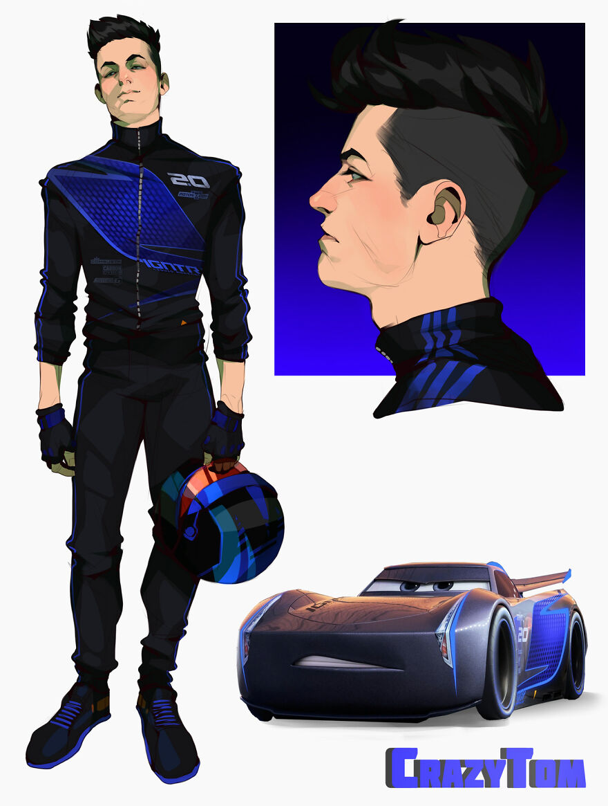 Jackson Storm from Cars 3.
