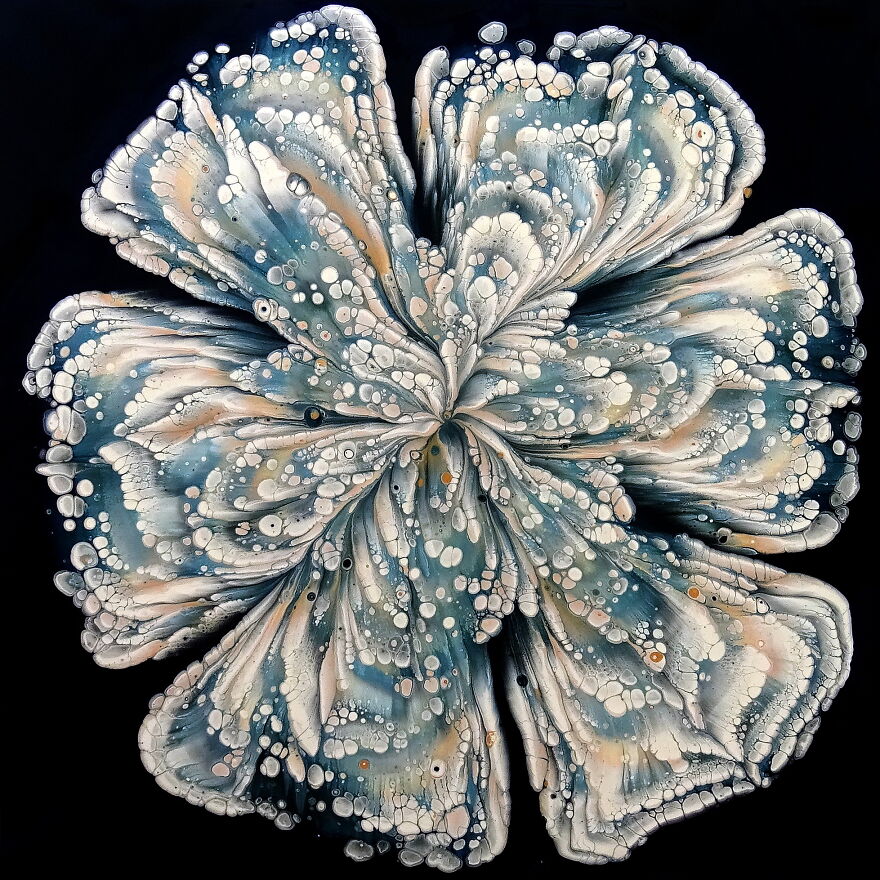 Glass Bottom Reverse Flower Dip ~ Fluid Art Flower Painting ~ Step By Step Tutorial Glass Bottom Reverse Flower Dip ~ Fluid Art Flower Painting ~ Step By Step Tutorial