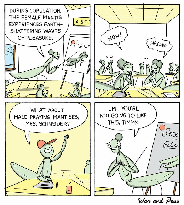 Dark But Funny Comics By War And Peas